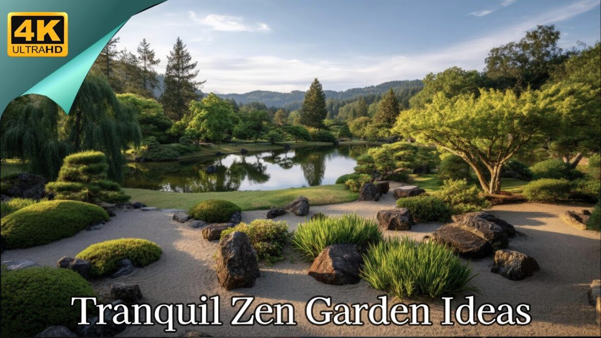 Tranquil Zen Garden Ideas | Serene Japanese Rock Garden with Koi Pond, Bamboo, and Raked Sand Tranquil Zen Garden Ideas | Serene Japanese Rock Garden with Koi Pond, Bamboo, and Raked Sand