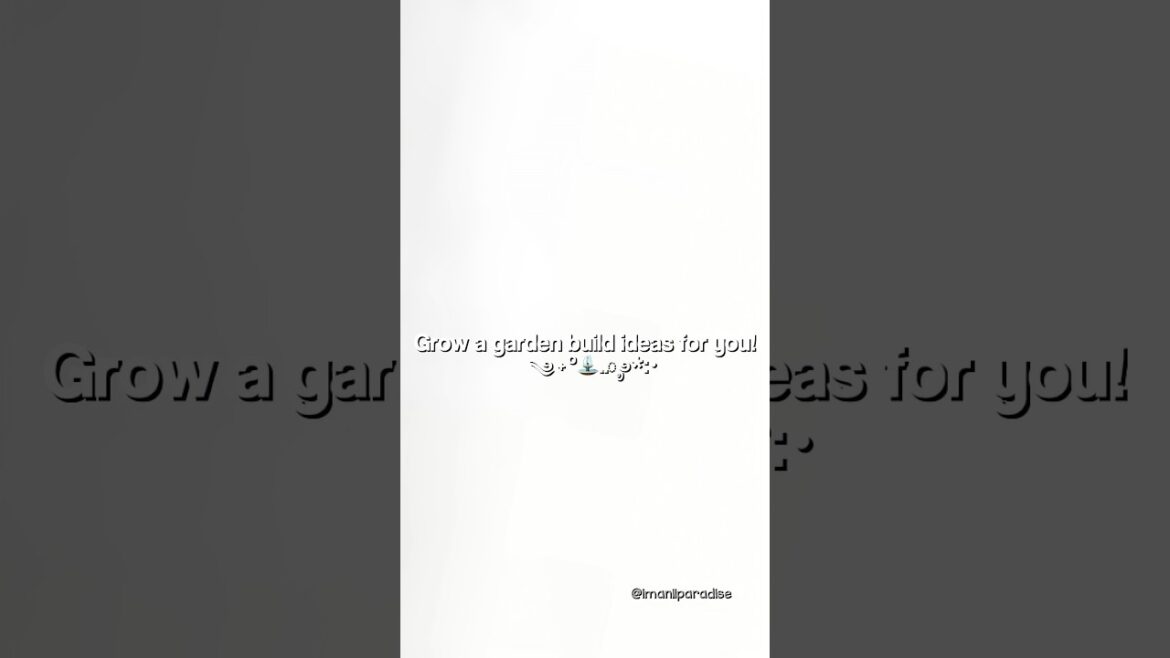 Grow a garden build ideas🥕 | Roblox | #roblox #growagardenroblox #shortsviral #growagarden #ideas