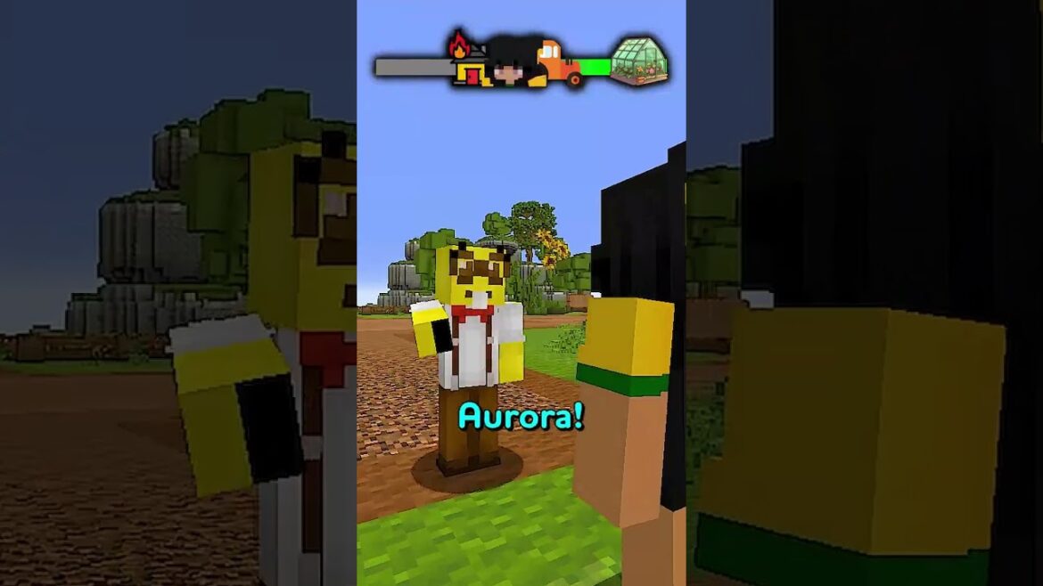 Aurora's GARDEN is a mess! Who can GROW A GARDEN and win her love? ⛏️ #shorts