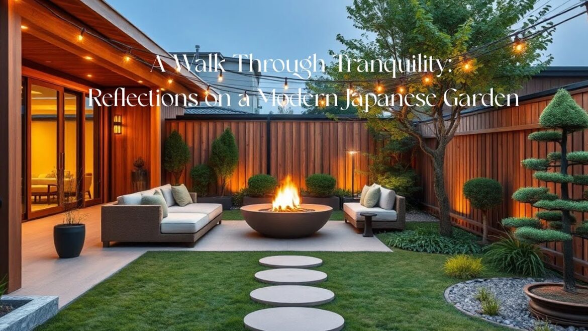 A Walk Through Tranquility: Reflections on a Modern Japanese Garden #geniusgreengarden