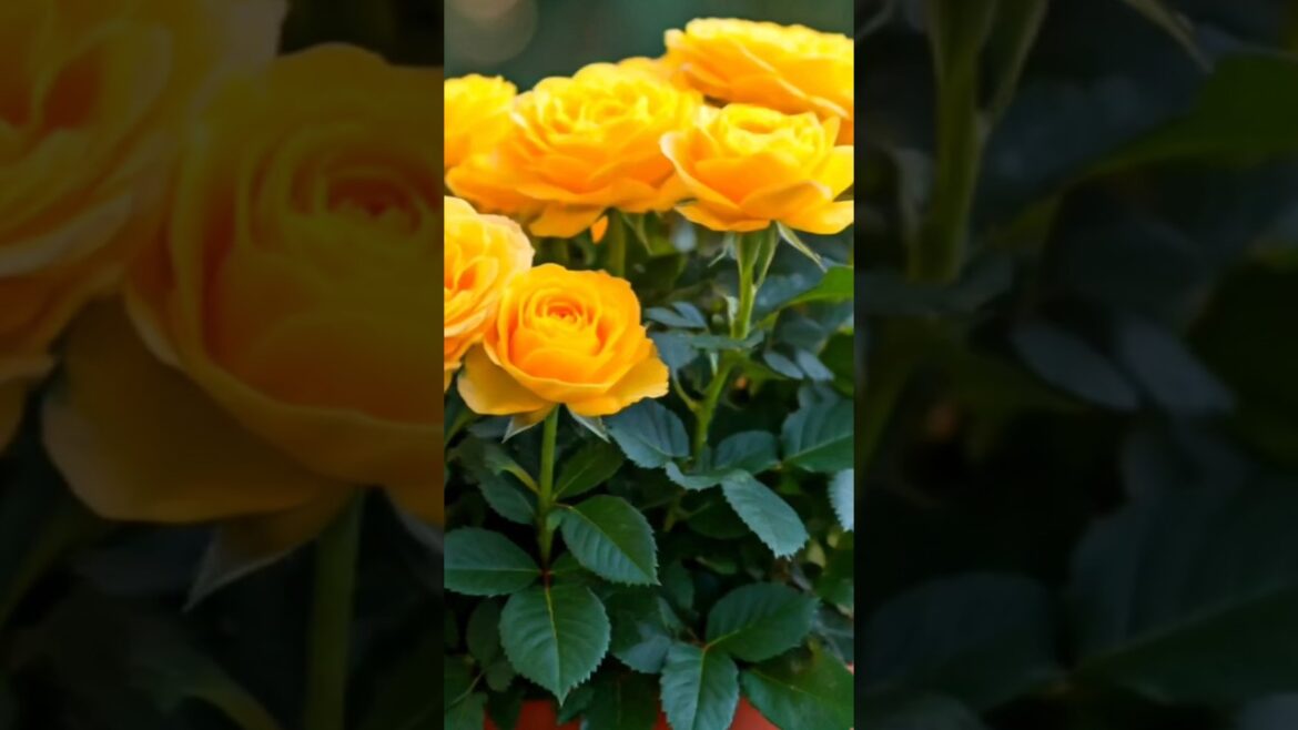 Grow yellow Rose from cutting #shorts Grow yellow Rose from cutting #shorts