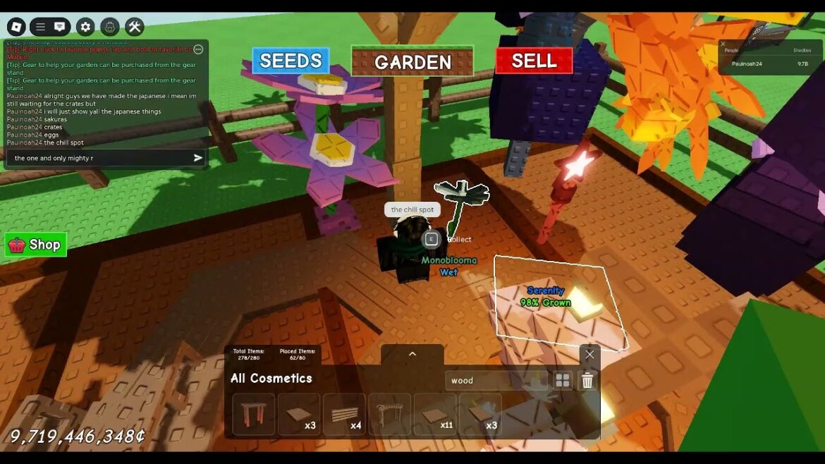 My japanese grow a garden build