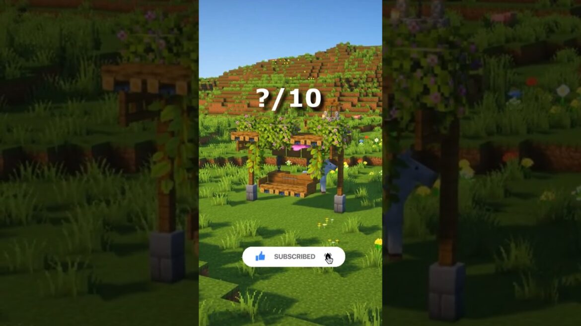 Minecraft Garden Swing