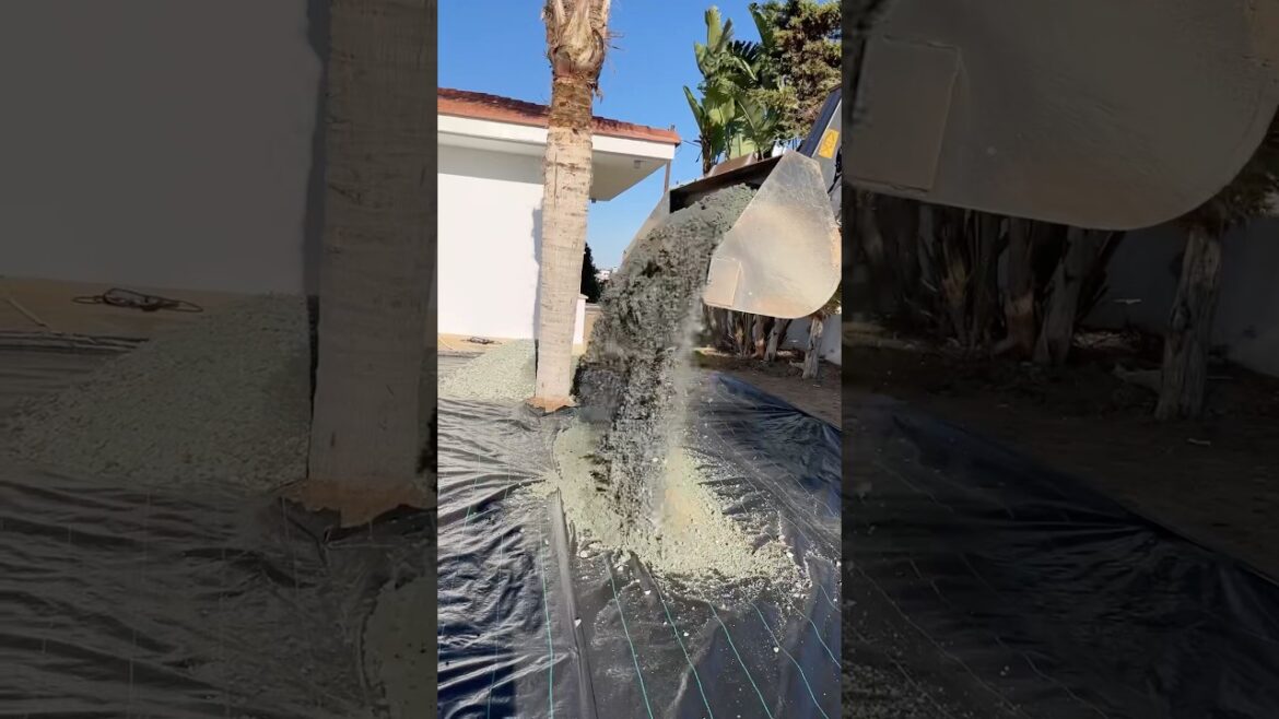 What are we building⁉️🤔🤔 #artificialgrass #diy #backyard #landscape #grassinstall