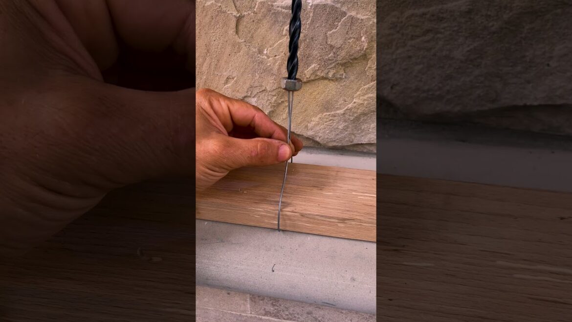 ⚙️ Genius Wire Tying Hack with a Nut, Drill & Screwdriver! Super Fast & Easy! #lifehacks #homemade