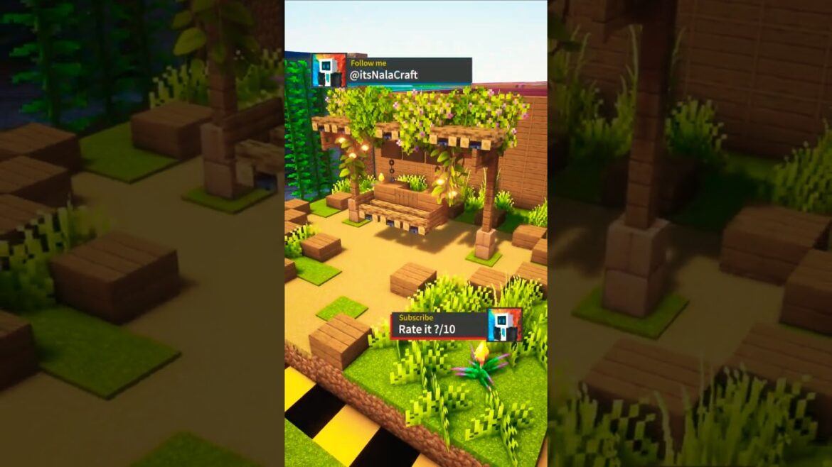 Minecraft Garden Swing 🛝 (Rock That Body) #minercaft #minecraftbuld Minecraft Garden Swing 🛝 (Rock That Body) #minercaft #minecraftbuld