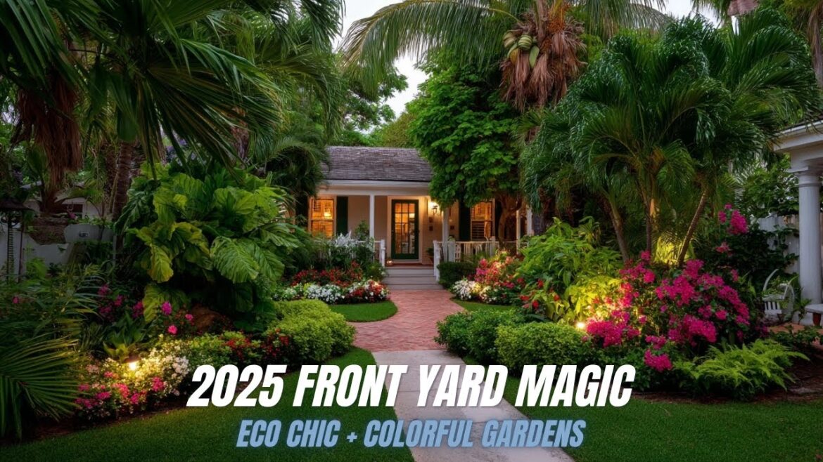 2025 Front Yard Trends: Eco Chic Landscaping, Colorful Gardens & Artistic Driveways