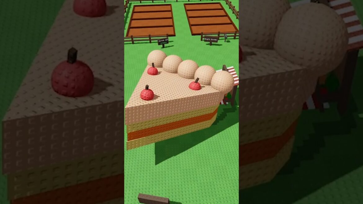 Cooking GIANT Food in Grow a Garden?! 🤯🍰