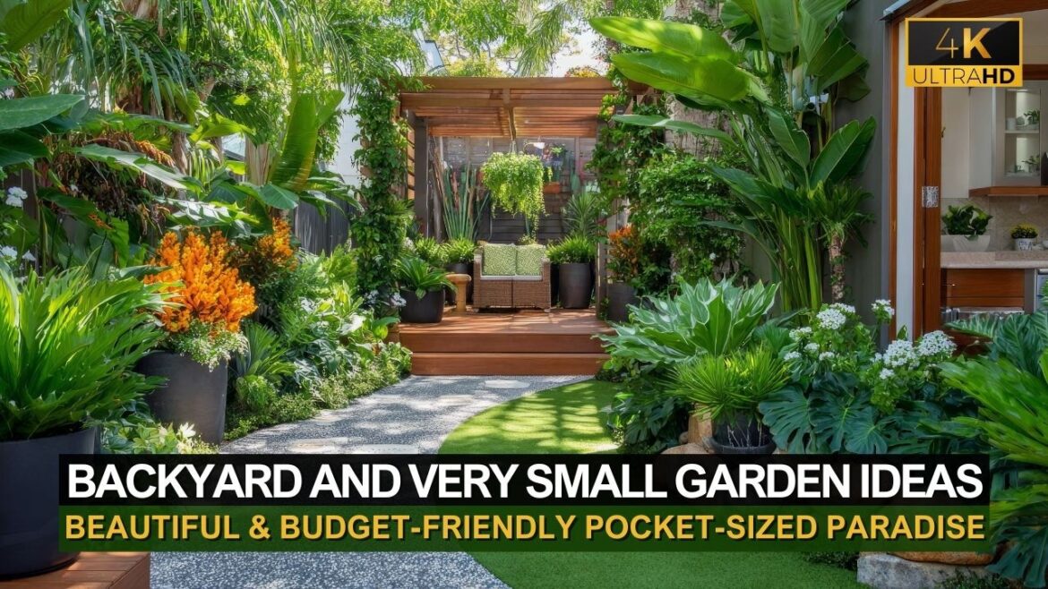 Backyard and Very Small Garden Ideas on a Budget for a Beautiful Pocket-Sized Paradise Backyard and Very Small Garden Ideas on a Budget for a Beautiful Pocket-Sized Paradise