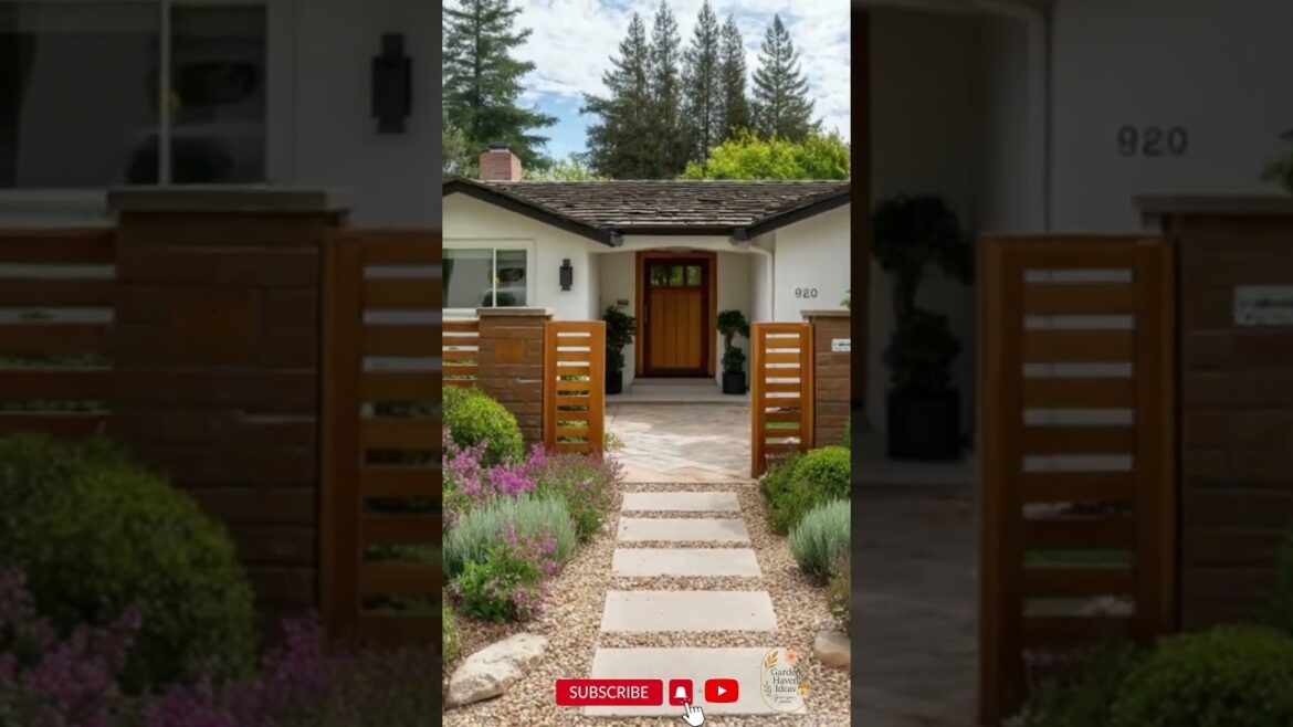 2025 Small Front Yard Fence Trends 🌿🏡  Captivating Minimalist Garden Style ✨🔲