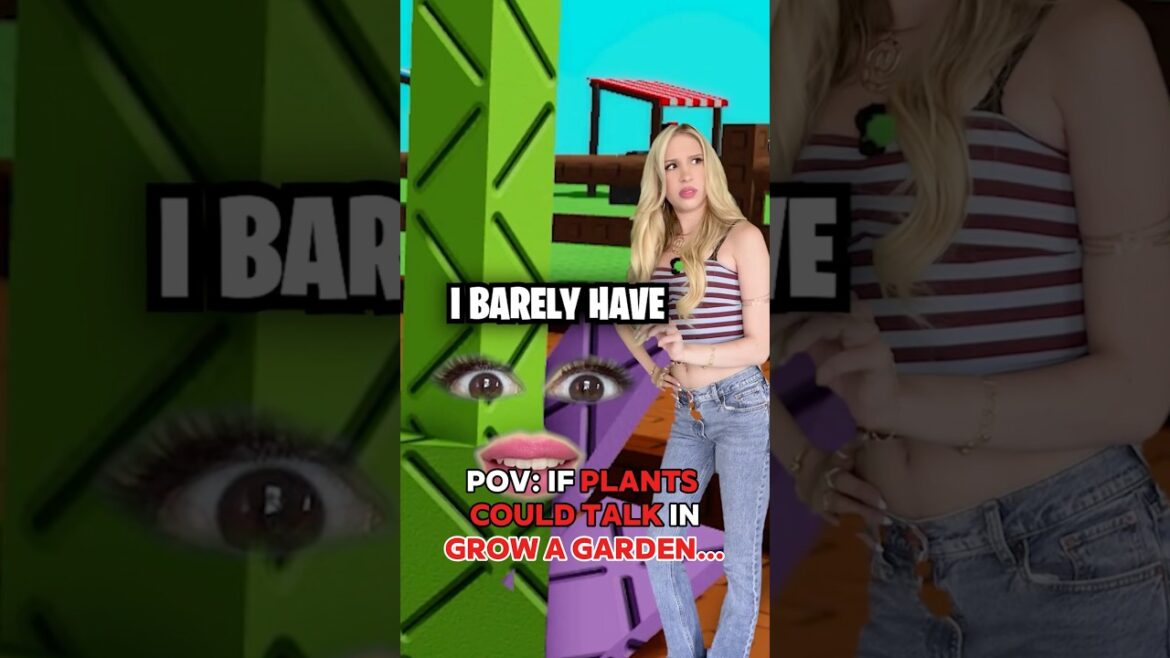 If “PLANTS” Could TALK in GROW A GARDEN on ROBLOX… 🌱 IB: @Vindooly