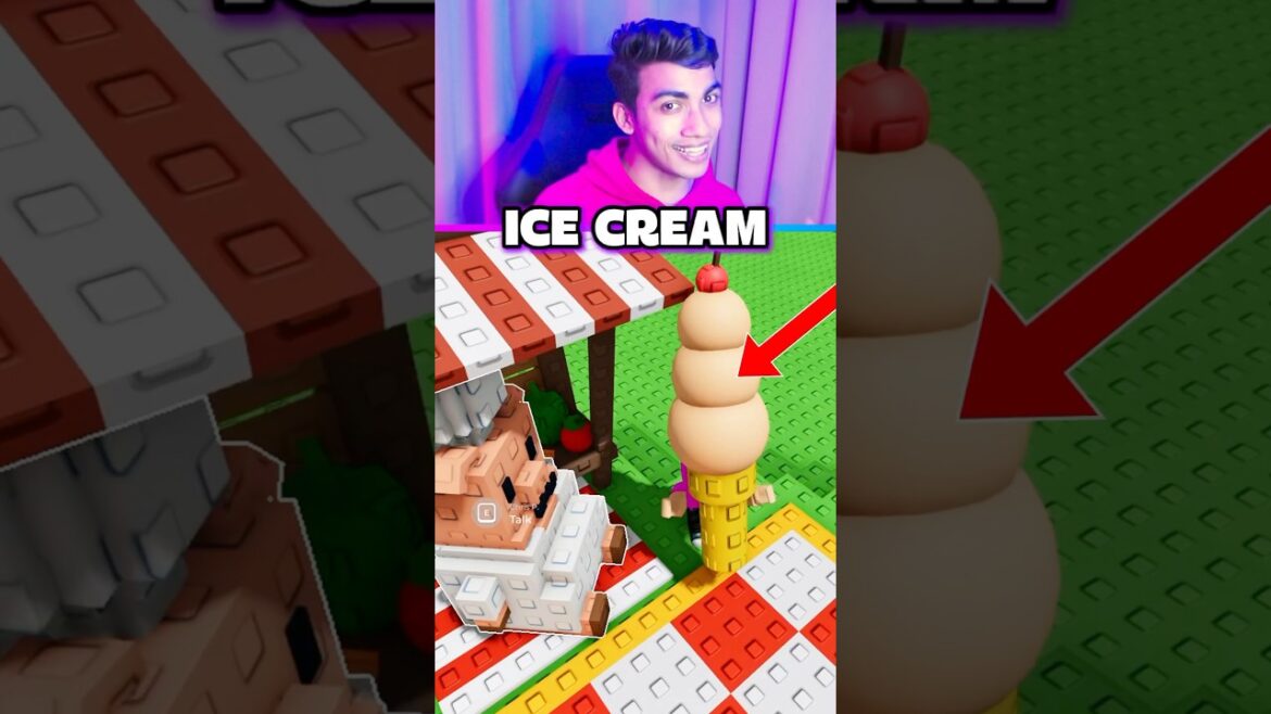 ICE CREAM COOKING RECIPE GROW A GARDEN 😍