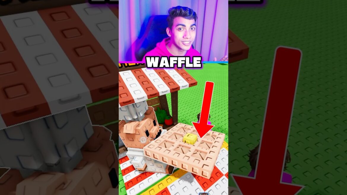 WAFFLE COOKING RECIPE GROW A GARDEN 😍