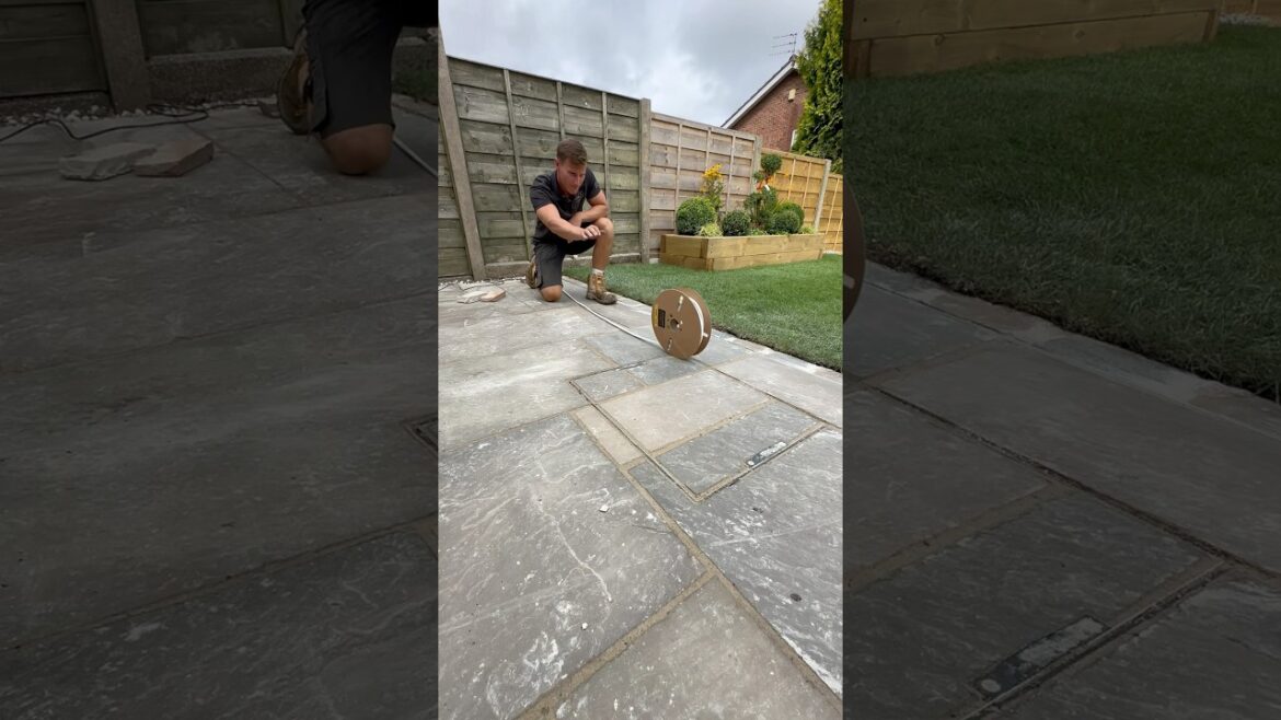 Easiest way to light up your garden! #diy #landscaping #landscaper #patio #gardendesign #led