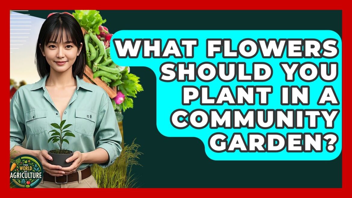 What Flowers Should You Plant In A Community Garden? - The World of Agriculture