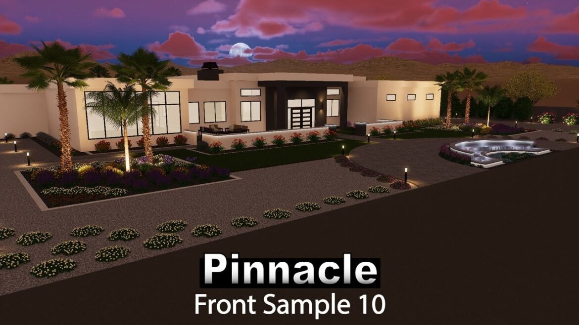 Front Yard – Pinnacle Collection – Model 10 – Ejen – Arizona custom landscape and pool design Front Yard - Pinnacle Collection - Model 10 - Ejen - Arizona custom landscape and pool design