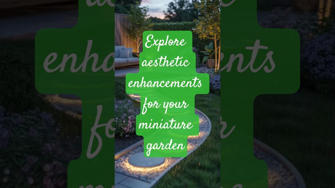 Explore aesthetic enhancement for your miniature garden. Here are beautiful ideas for your garden.
