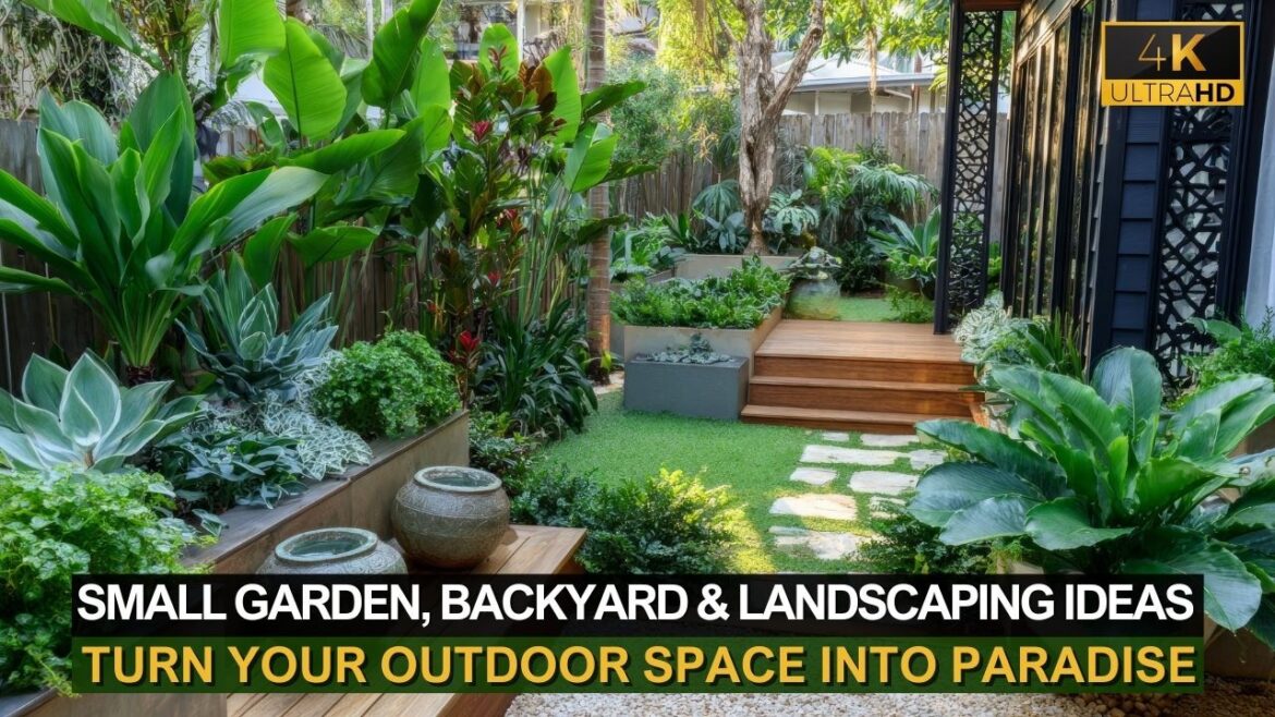 🌼 Small Garden, Backyard & Landscaping Ideas to Turn Your Outdoor Space into Paradise