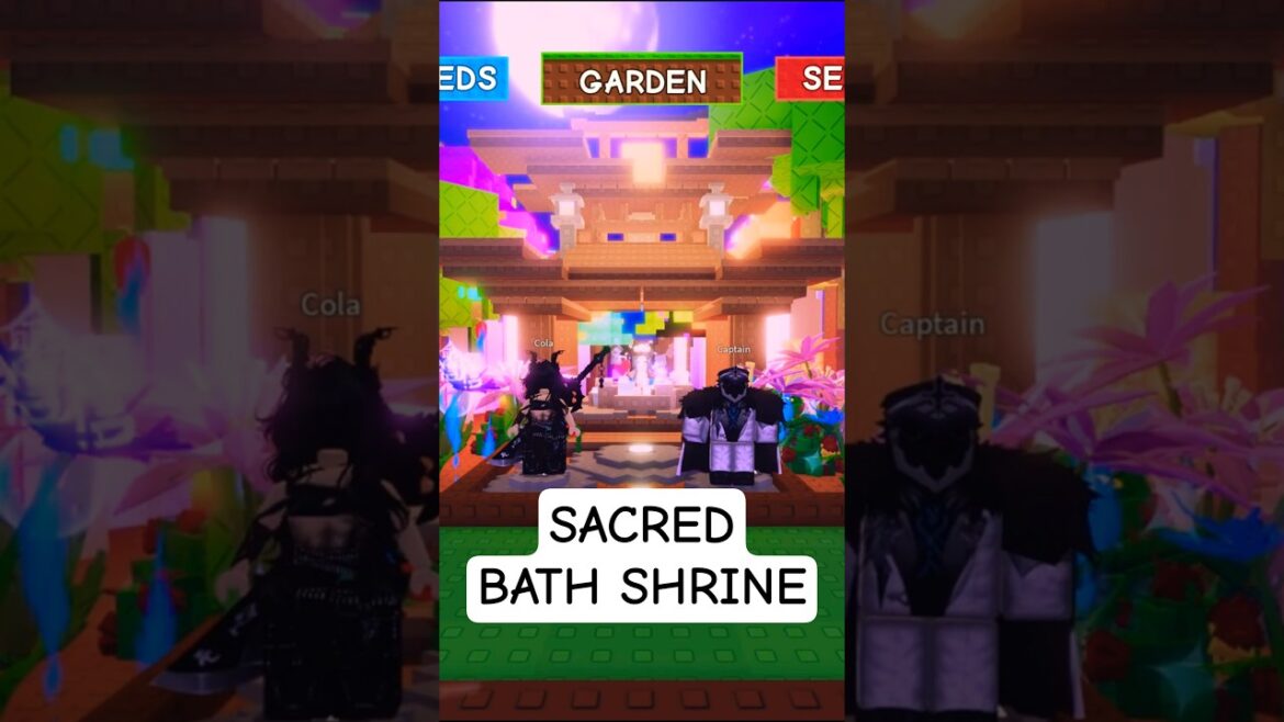 #8 Grow a Garden Design Ideas - Bath Shrine #growagarden