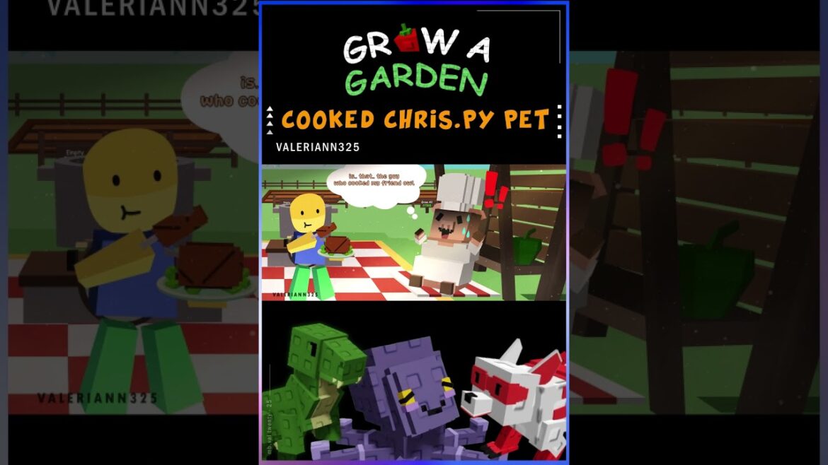 [Grow A Garden] NEW COOKED PET CHRIS Py? Cooking Event Animation #growagarden #roblox #animation