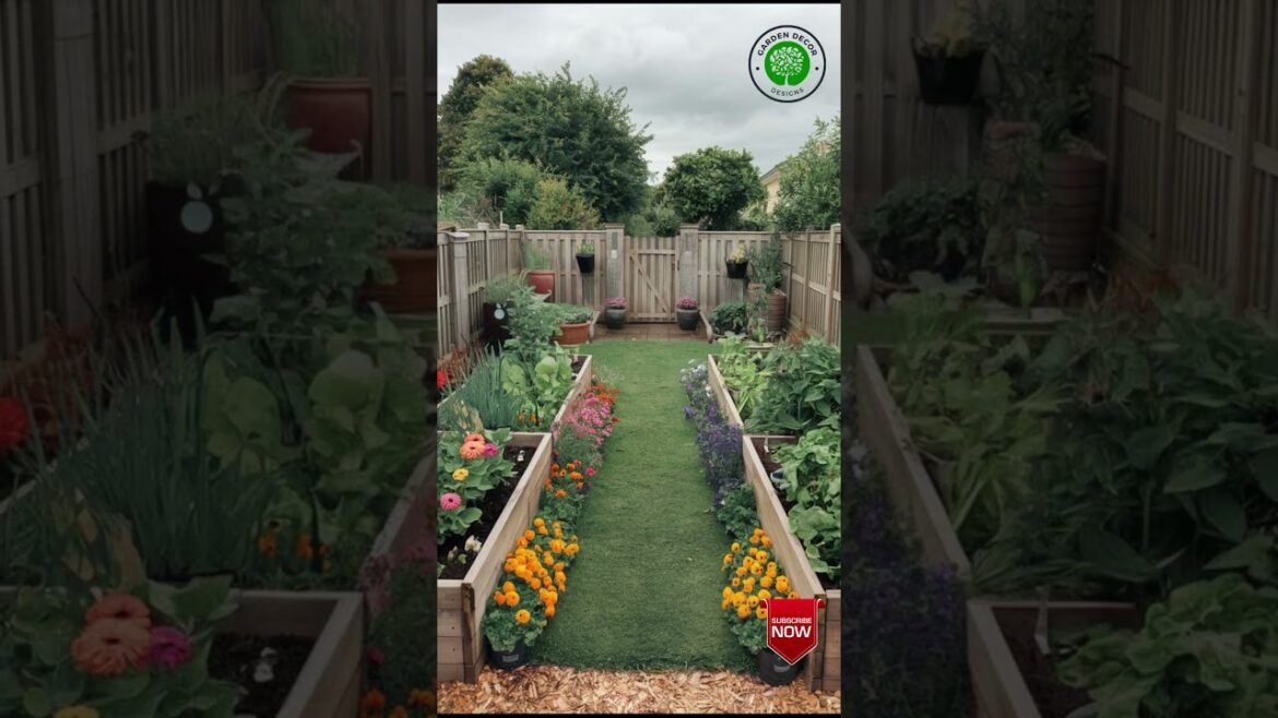 Colorful! Backyard Flower Garden Design Ideas #ytshorts #fyp #flowergarden