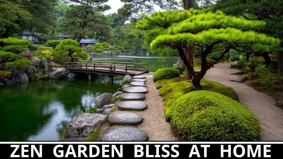 Japanese Zen Garden Design for Front Yard – Peaceful Oasis with Moss, Stones & Bonsai