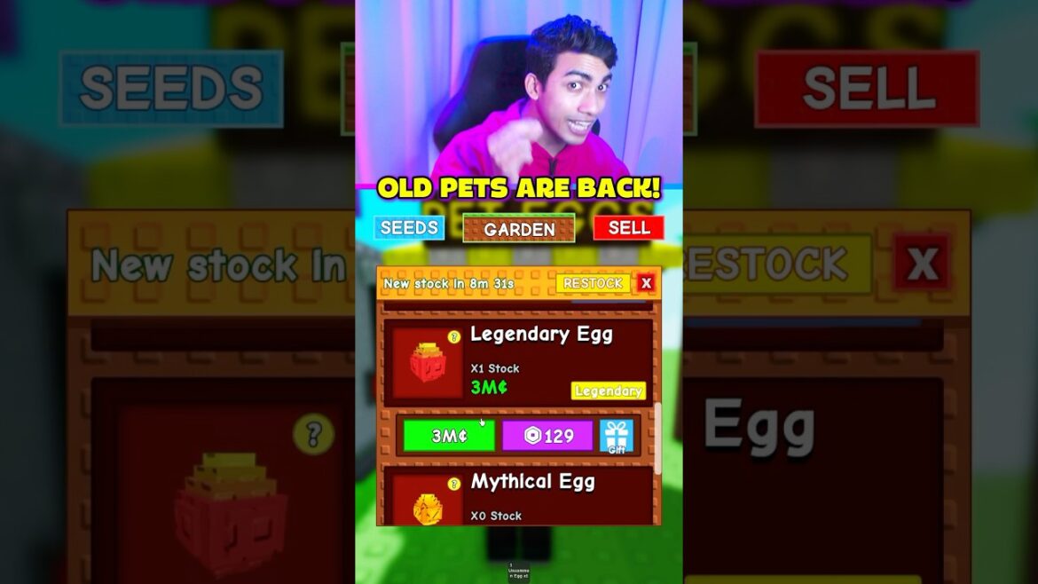 OLD PETS ARE BACK GROW A GARDEN 😱