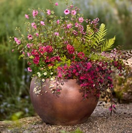 Terracotta Globe Planter