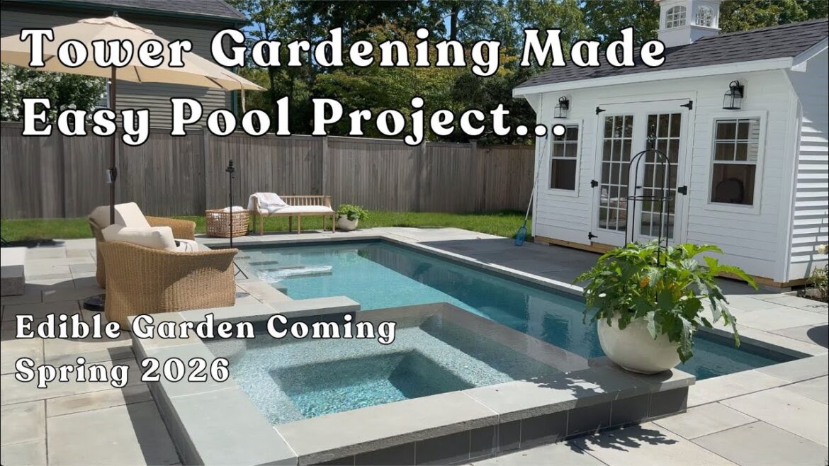 Tower Gardening Made Easy~ #pool project #garden #ediblegardening #backyardgardening #towergarden Tower Gardening Made Easy~ #pool project #garden #ediblegardening #backyardgardening #towergarden
