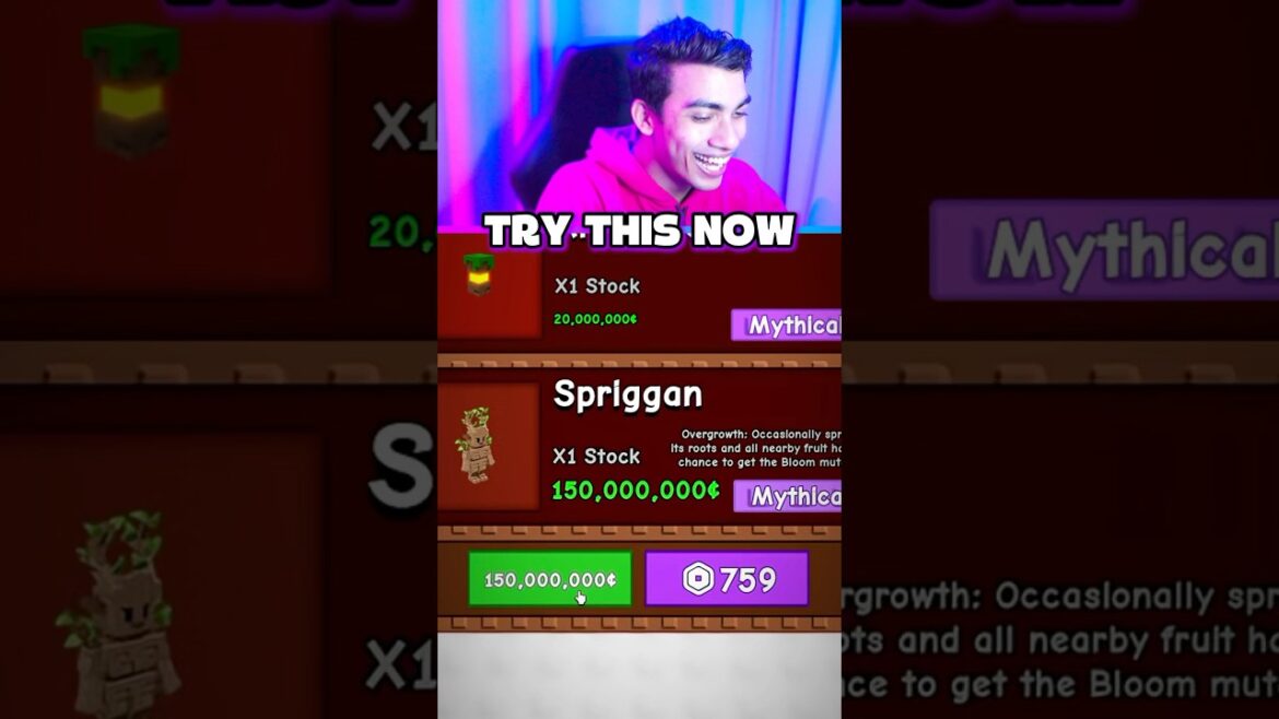 GROW A GARDEN SECRET TRICK 😂