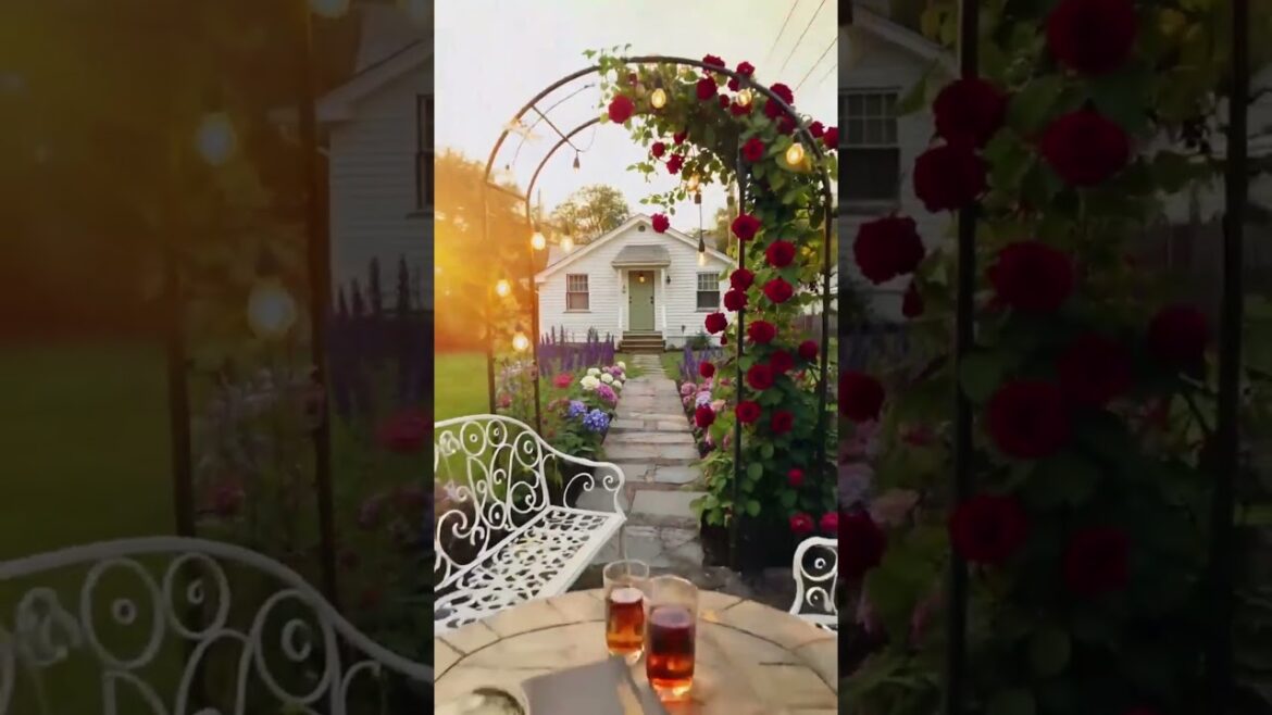 From Bare to Beautiful: A Dream Garden in 10 Seconds #aidesign #gardendesign #landscapedesign