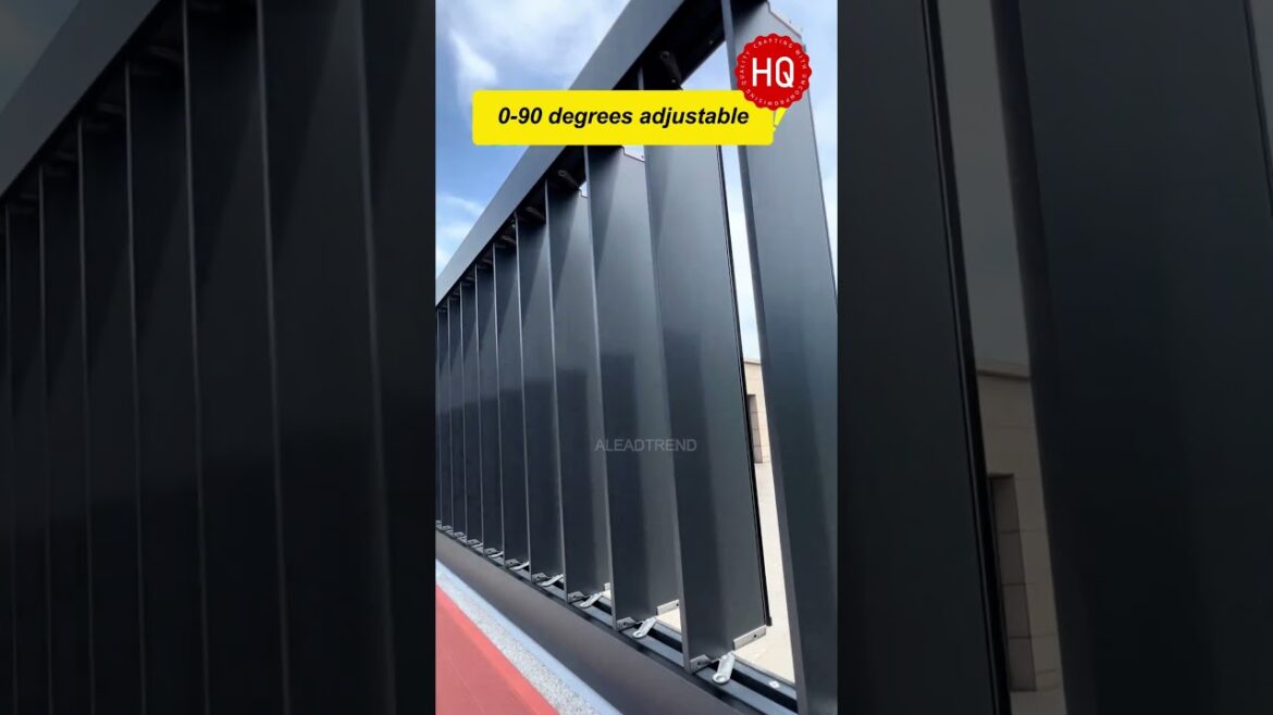 Electric aluminum alloy fence design #walldecor #homedecor #garden #design #fence