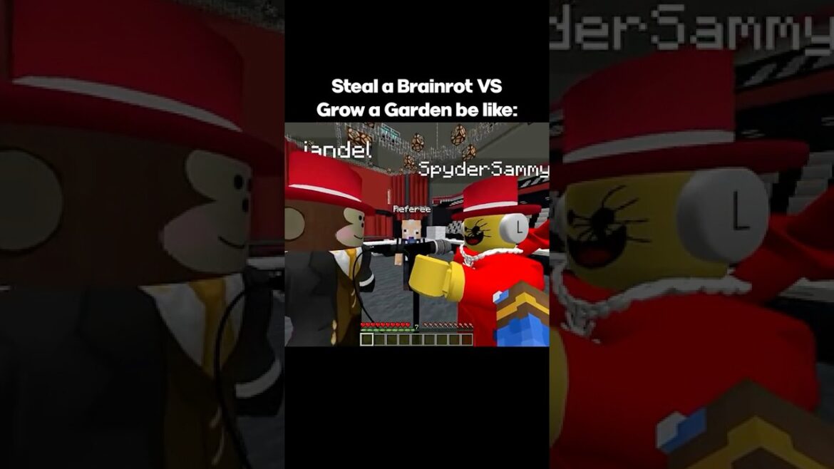 Grow a Garden VS Steal a Brainrot be like: Grow a Garden VS Steal a Brainrot be like: