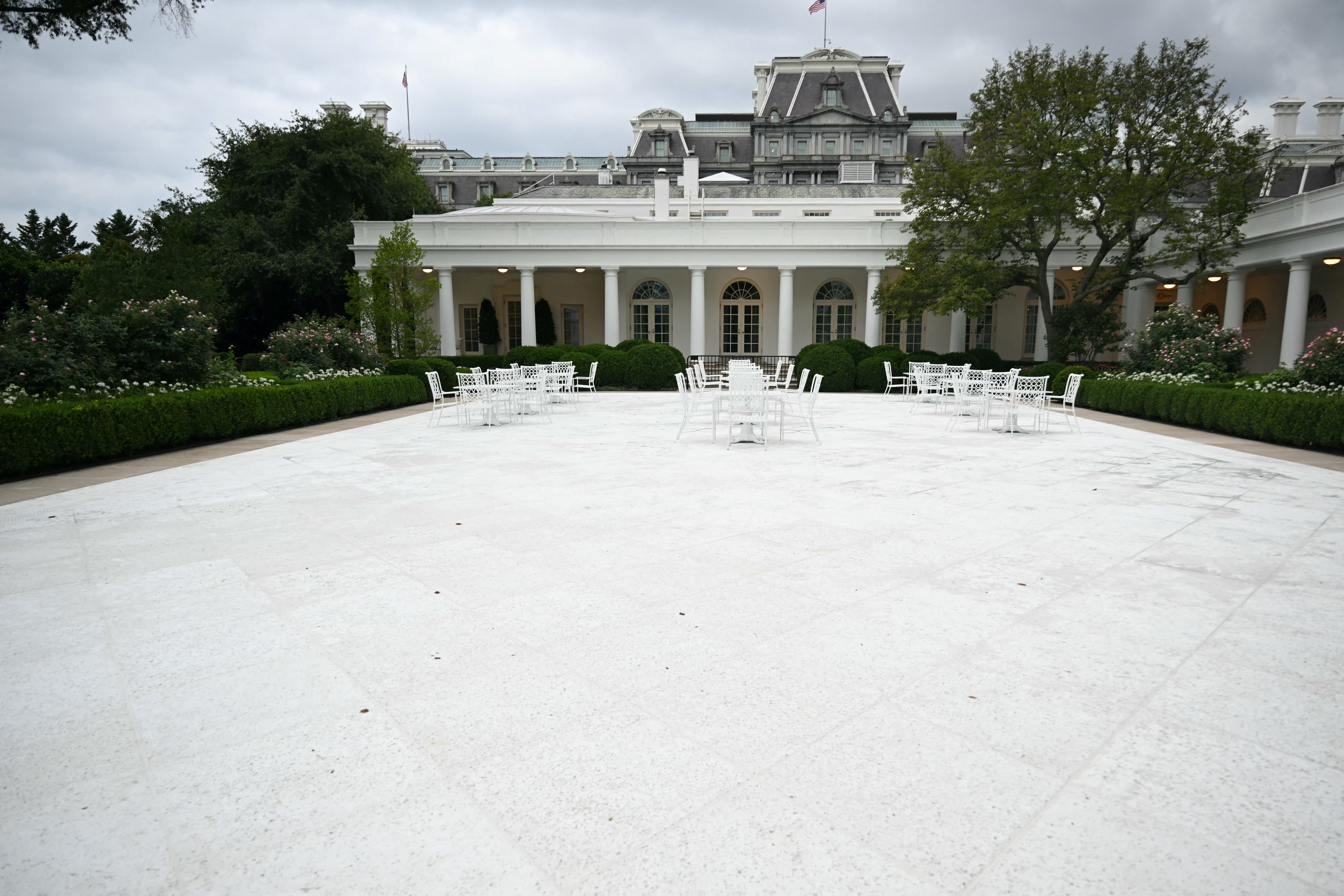 Critics previously described the cold, stone surface as a ‘patio’ while others wondered over the installation of the new ‘parking lot’