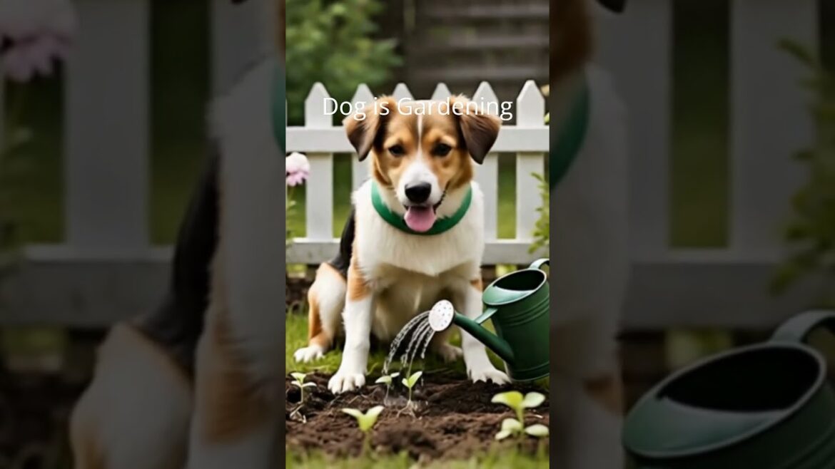 Dog Gardening#trending#shorts #shortsfeed #animation #ai #trends #ytshorts#dog