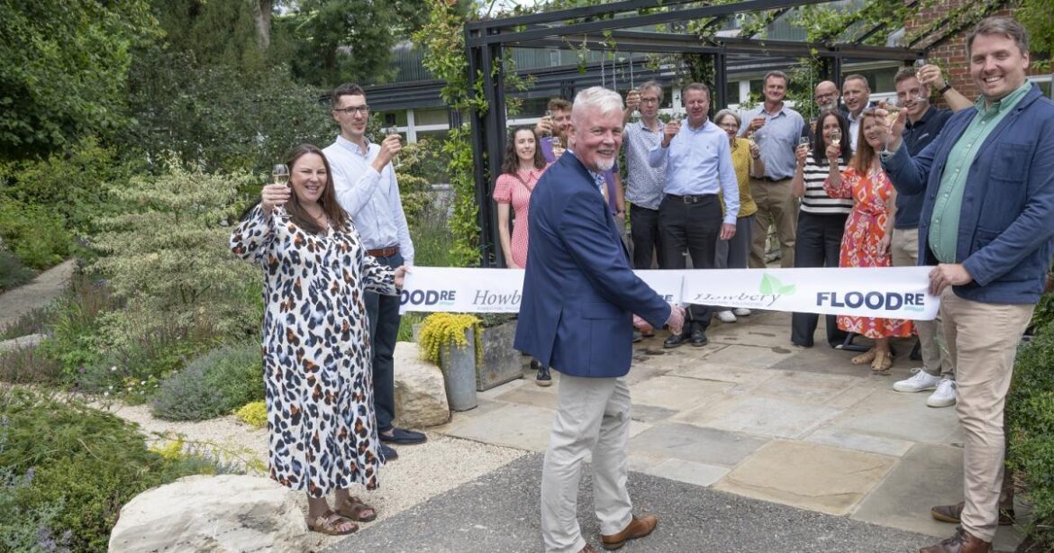 Wallingford opening of flood resilient garden from Chelsea