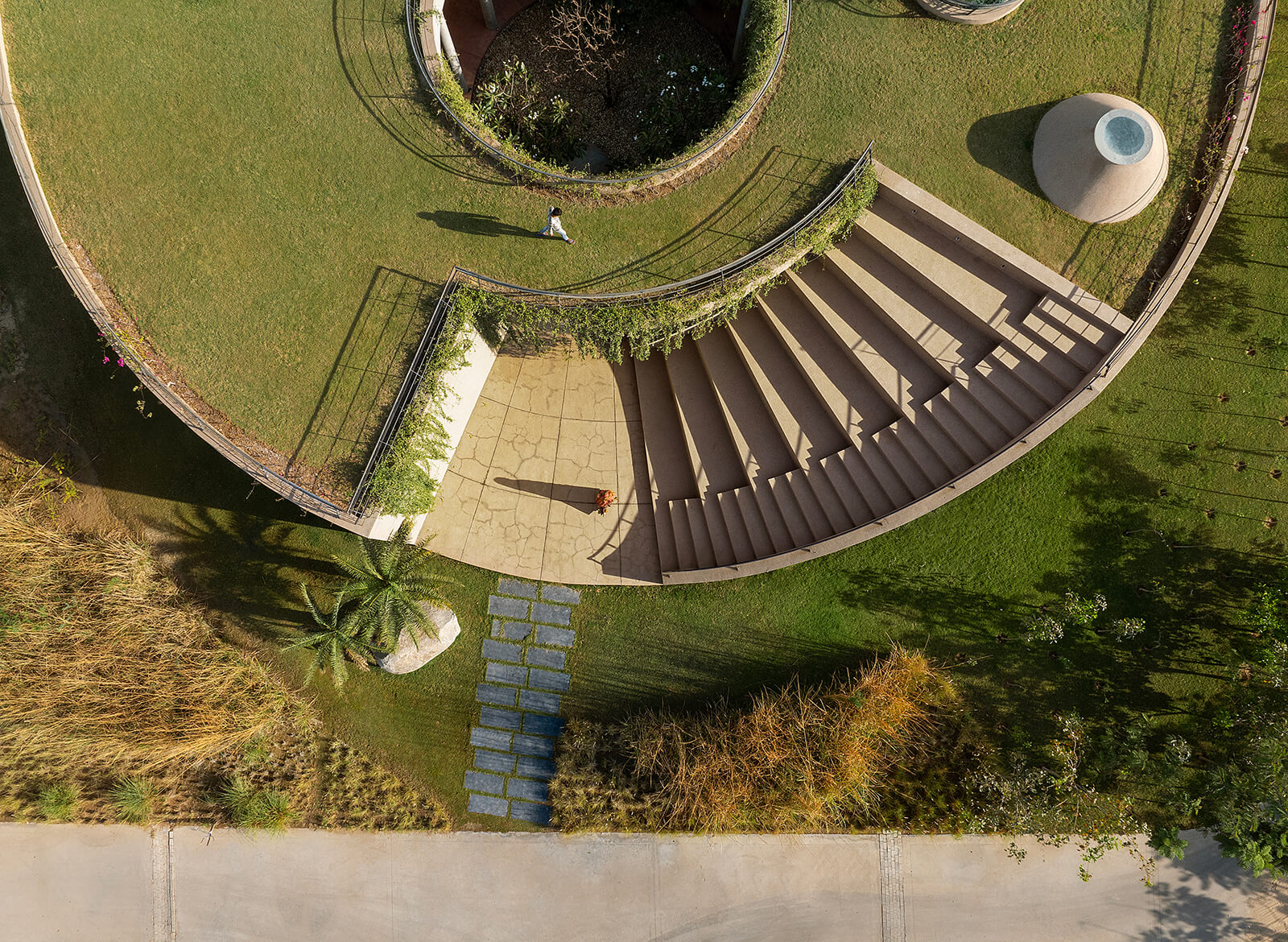 An aerial view showcasing the merging of the terrace and the landscape | Habitat 0 | RA Design Studio | STIRworld