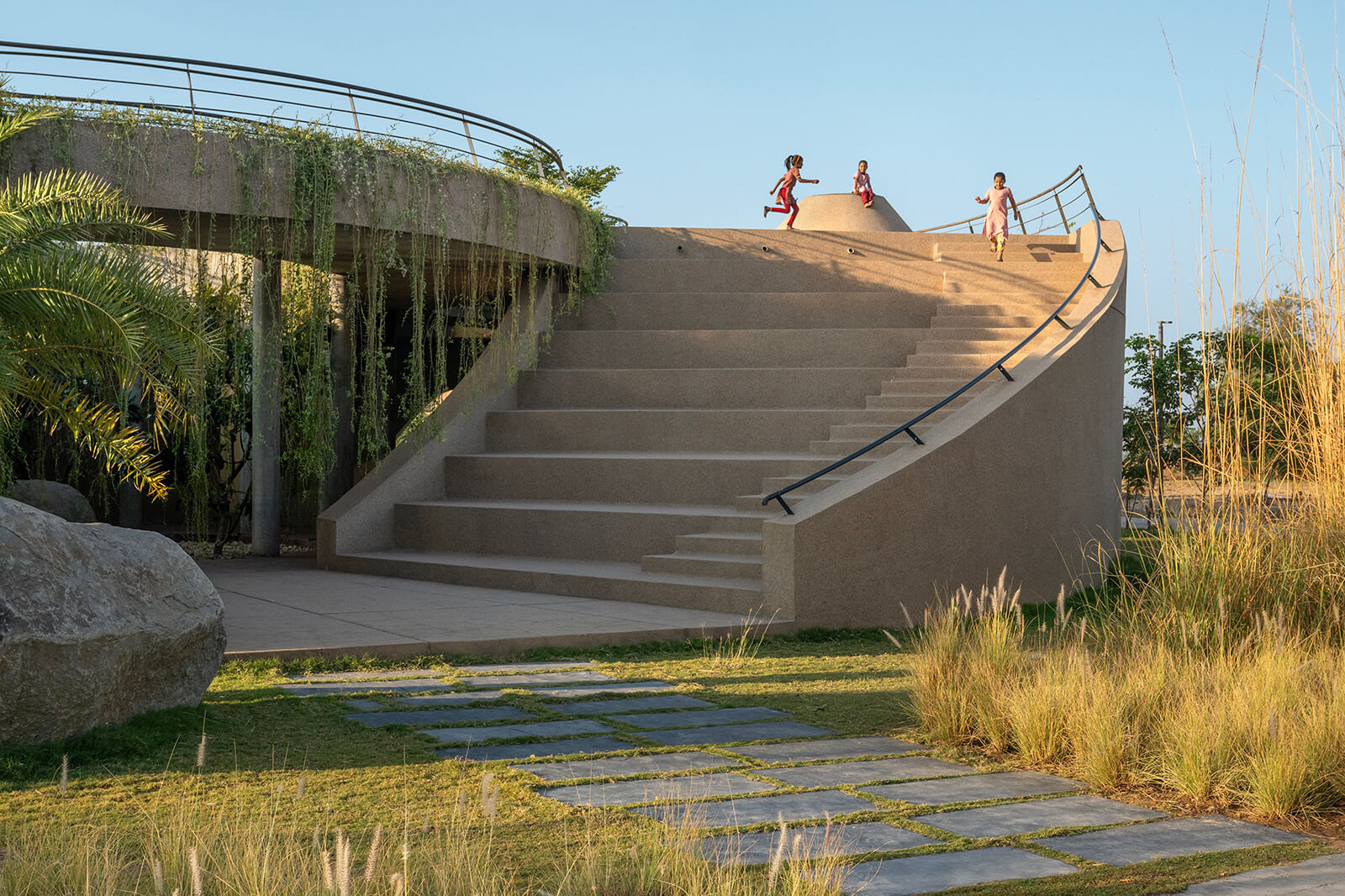 A series of steps connecting the landscape to the terrace | Habitat 0 | RA Design Studio | STIRworld