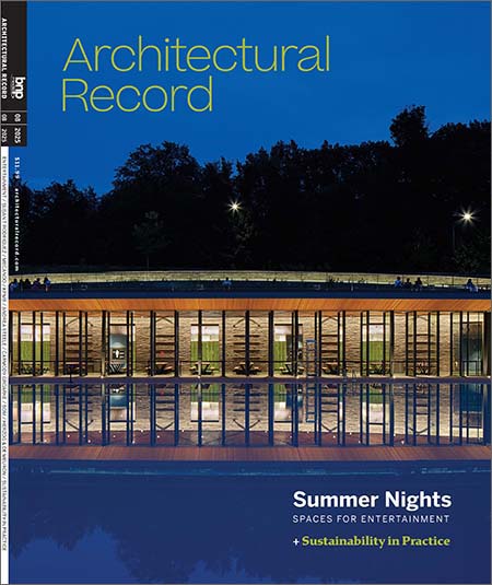Cover of Architectural Record, August 2025