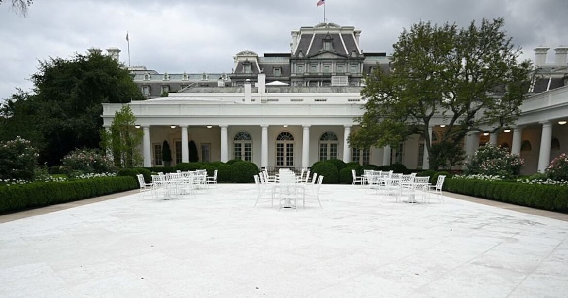 Trump Brags About ‘Very White’ Rose Garden’s Awful Makeover Trump Brags About ‘Very White’ Rose Garden’s Awful Makeover