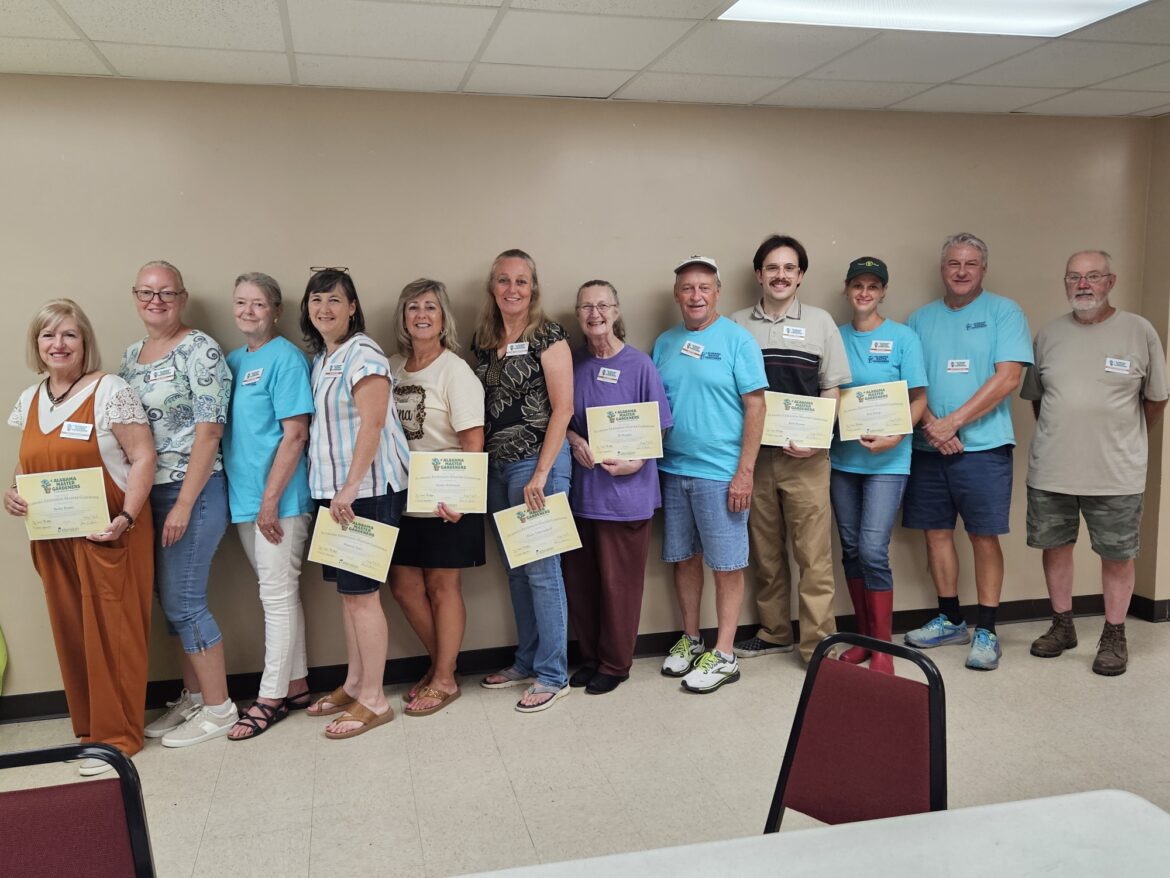 Extension celebrates newly certified Master Gardeners