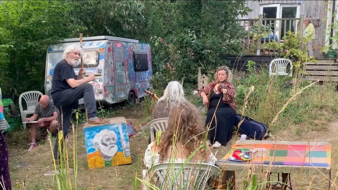 Calstock eclectic garden of sculptures raising funds for St Luke's