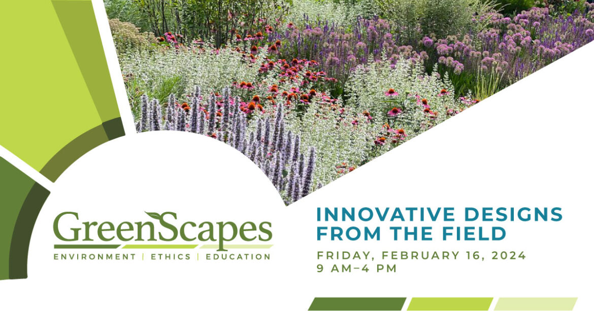 Graphic of the annual GreenScapes Symposium - Innovative Designs from the Field