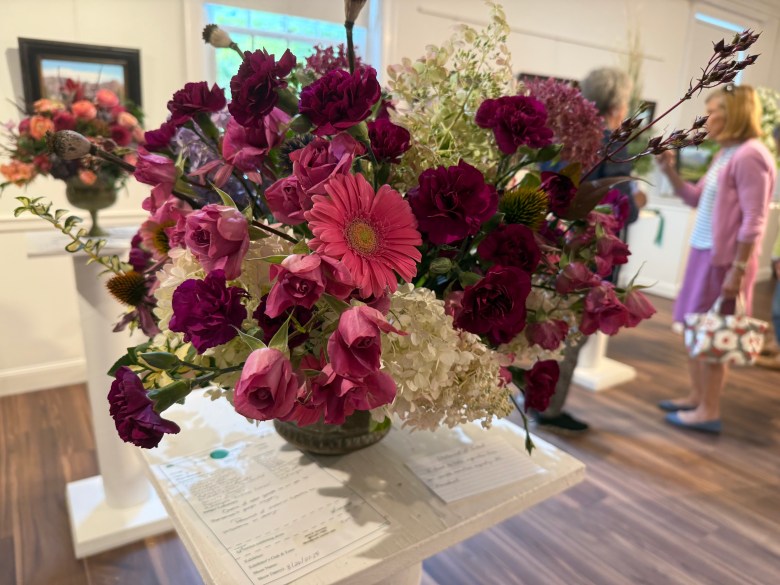A display by Monadnock Garden Club member Jane Kennedy, with a color palette as an ode to Monadnock's "purple majesty." ASHLEY SAARI/Ledger-Transcript