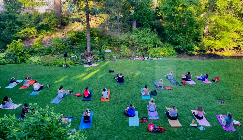 Yoga at Cleveland Botanical Gardens