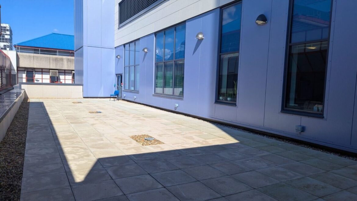 Healing garden under construction at Bournemouth hospital’s BEACH Building – Bournemouth One