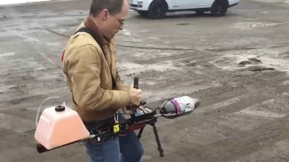 Imagine how many leaves you could blow with this