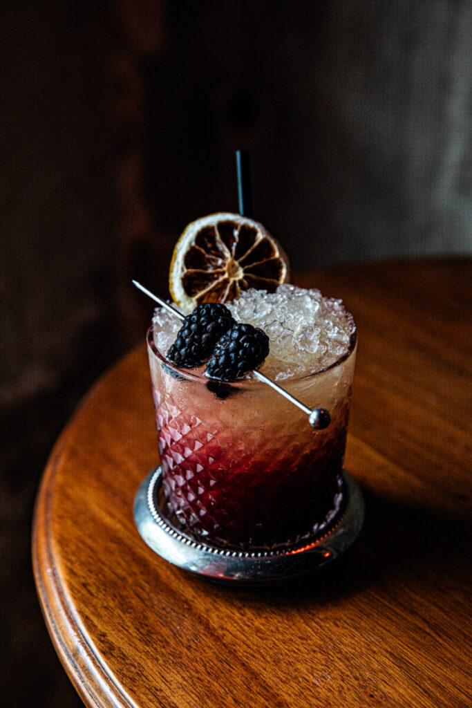 Blackberries, Ginger, and Allspice Dress Up Whiskey – Garden & Gun A blackberry cocktail