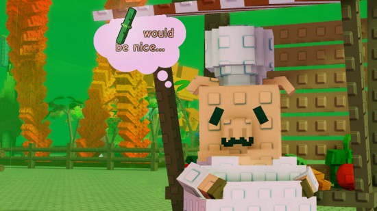 Chris asking for sushi in Grow a Garden.