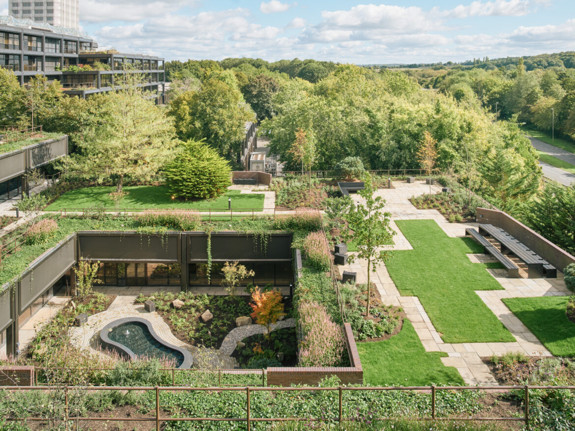 Meet Studio Knight Stokoe, the British landscape architects Plant by Knight Stokoe, a brutalist garden revived in basingstoke featuring cascading planted terraces